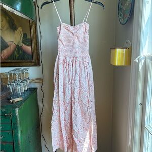 H&M Pink and White Floral Dress